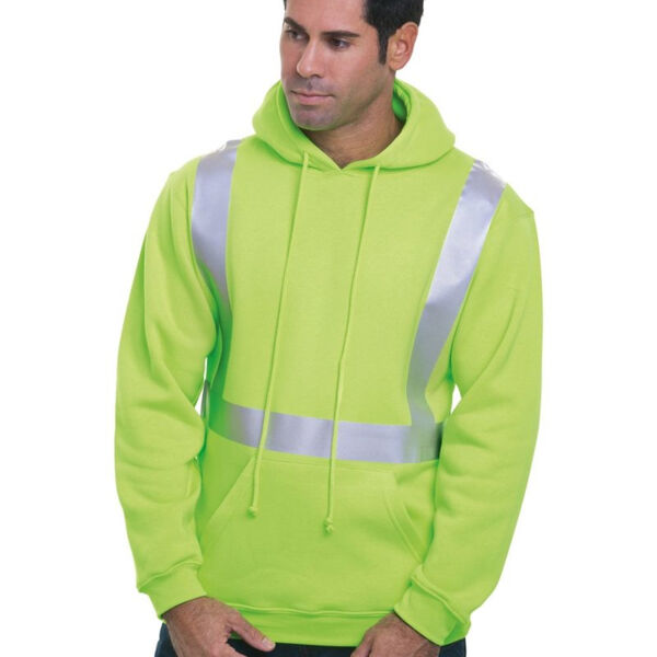 USA-Made Hi-Visibility Hooded Sweatshirt Thumbnail